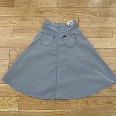 Lee スカート ヒッコリー柄　美品　Sの画像