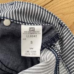 Lee スカート ヒッコリー柄　美品　Sの画像