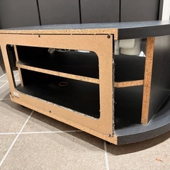 TV台 ガラス扉付きの画像