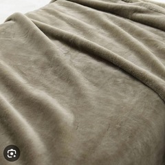 無印良品　厚手アクリル毛布　シングルの画像