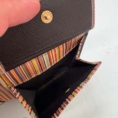 Paul smith 折りたたみ財布　黒の画像