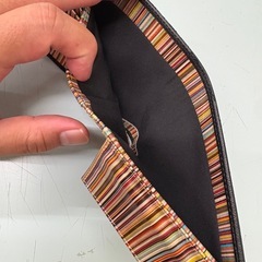 Paul smith 折りたたみ財布　黒の画像