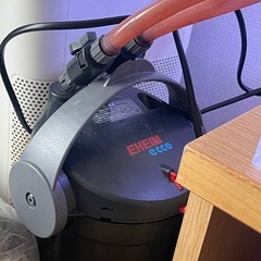 水槽4【急募★】大型90cm アクリル水槽一式(90cmLED照明＆本格的な外部フィルター＆高級魚たち含む) (水槽大量出品04)の画像