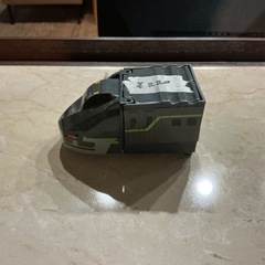 新幹線変形ロボ🤖シンカリオンチェンジザワールドファントムシンカリオン🚅おもちゃハッピーセット🍟かっこいい✨変身おもちゃグレー緑の画像