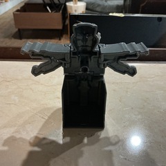 新幹線変形ロボ🤖シンカリオンチェンジザワールドファントムシンカリオン🚅おもちゃハッピーセット🍟かっこいい✨変身おもちゃグレー緑の画像