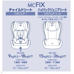 チャイルドシート　マムズキャリー MC-FIXの画像