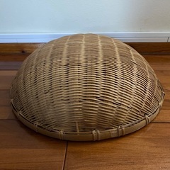 竹細工　ボウル型ざる　直径35.5㎝ 高さ9.0㎝の画像