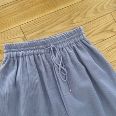SHIPS シップス パープル フレアパンツ Fの画像