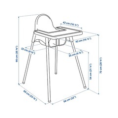 IKEAハイチェアの画像