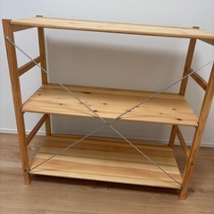 無印良品　パイン材ユニットシェルフの画像