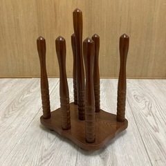 木製　スリッパ立て　レトロの画像