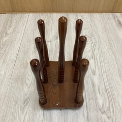 木製　スリッパ立て　レトロの画像
