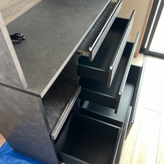 松田家具 レンジボード 食器棚の画像