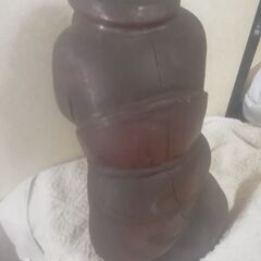 備前焼 大黒様 高さ34cmの画像