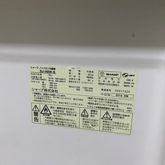 シャープ　ノンフロン冷蔵庫2012年製の画像