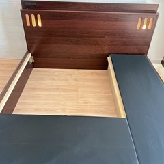 【お取引中】ダブルベッド　ローベッドの画像