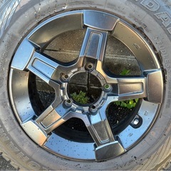 【お値段交渉可】ジムニー専用スタッドレス/5H/YOKOHAMA GEOLANDAR I/T-S【185/85R16】4本セット【SUW】アルミホイール付き/ガリ傷無し/美品/リフトアップの画像