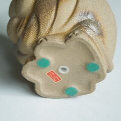 土焼き ライオンの鉢カバー（未使用）の画像