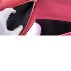 グッチ GUCCI 長財布 GG シマ フラップ リボン 388679 ピンクの画像
