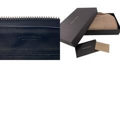 ボッテガヴェネタ BOTTEGAVENETA 長財布 イントレチャート ラウンドファスナー ブラックの画像