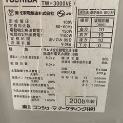 【予定者決まりました】ドラム式洗濯乾燥機の画像