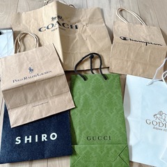 ブランド紙袋 gucci shiro GODIVA coachの画像