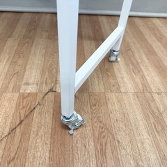 山善(YAMAZEN) テーブル キッチンカウンター 折りたたみ 組立カンタン (ステンレス天板耐熱温度 : 200度) 幅80×奥行40×高さ85cm テーブル ホワイト RPSST-8040C(WH)の画像