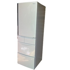 5ドア冷蔵庫 Panasonic 411L キッチン家電 B10001の画像