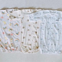 新生児セット　肌着(短肌着・コンビ肌着セット) 他　スワドル　赤ちゃん服　女の子　まとめ売りの画像