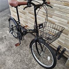 中古自転車 6段変速 20インチ 折り畳み 軽整備済み 防犯登録対応 町田市 相模原市 MM846の画像