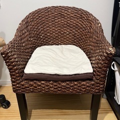 ラタン　ダイニング　チェア　椅子　二脚セット　の画像