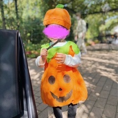 キッズ　ハロウィン仮装　かぼちゃ　80〜110cmの画像