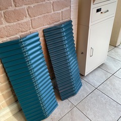 トタン板 屋根 ブルー 2枚セットの画像