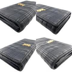 バーバリー BURBERRY 長財布 TBローラ フラップ ブラックの画像