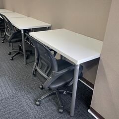 【新品未使用・まとめ売り】IKEAデスク20台＋チェア14脚セット｜引取限定｜市ヶ谷駅徒歩2分の画像