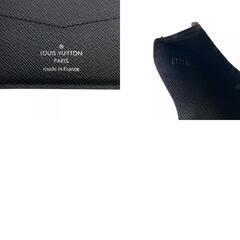 ルイヴィトン LOUIS VUITTON 二つ折り財布 ポルトフォイユスレンダー 札入れ M62294 ブラックの画像