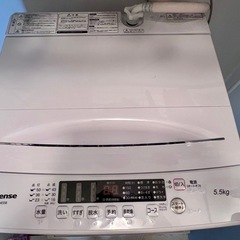 洗濯機　Hisense ハイセンス 5.5kg HW-K55E　の画像