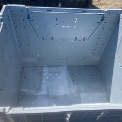 頑丈プラスチックパレット折り畳み式箱の積み重ねOK再使用可能の画像