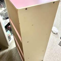 【🌟無料🌟】カラーボックス ピンク×白の画像