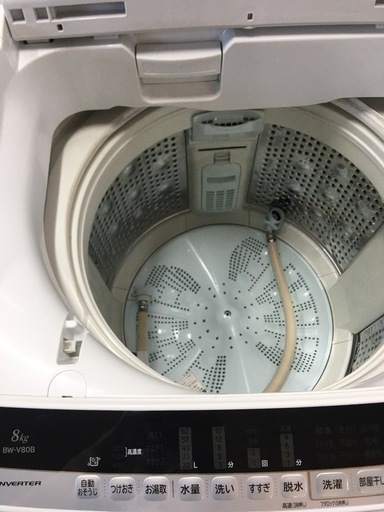 HITACHI BEAT WASH 2018年製　8.0kg洗濯機