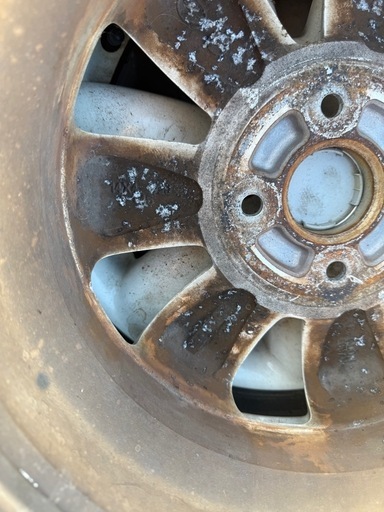 バリ山 スズキ ラパン純正 14×4.5J +45 PCD100 ブリジストン 21年 165/55R14 72v