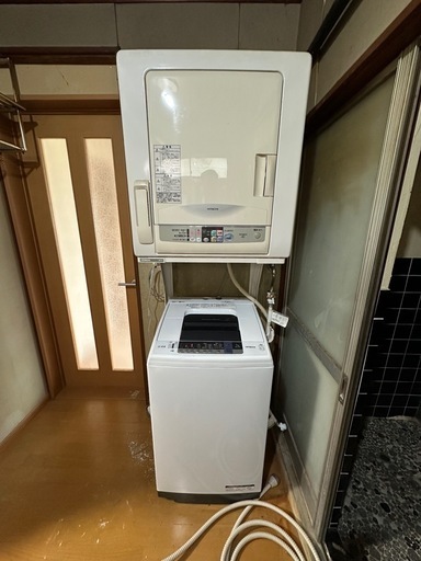 (取引終了)　全自動電気洗濯機(余裕の7kg)、電気乾燥機のセット