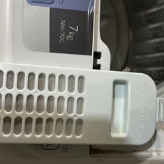全自動電気洗濯機(7kg)、電気乾燥機のセットの画像