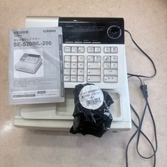 CASIO 電子レジスター SE-S20説明書・鍵付きの画像