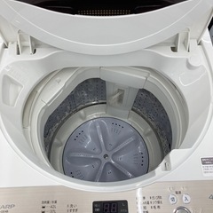 【トレファク高槻店】安心の6ヶ月間保証！取りに来られる方限定！SHARP（シャープ）の全自動洗濯機のご紹介です！の画像