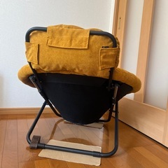 コーデュロイ調リラックスチェアの画像