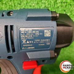 ✨ボッシュ　中古　GDR18V-160　インパクトドライバ　充電器＋バッテリー×2＋付属品付✨うるま市田場✨の画像