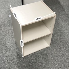 よくあるカラーBOX  白　2だん2段の画像