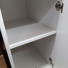 ★リユースのサカイ水戸店★  キャビネット ホワイト H70×D58.5×W36.5 クリーニング済み MT5683の画像