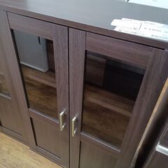 ★リユースのサカイ水戸店★  食器棚 ブラウン H90.5×D3...